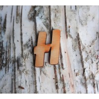 Holzbuchstabe H  21 mm