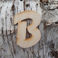 Holzbuchstabe "B" 8 cm 