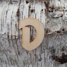 Holzbuchstabe "D" 8 cm Holzbuchstabe "D" 8 cm