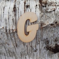 Holzbuchstabe "G" 8 cm 