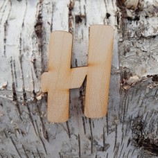 Holzbuchstabe "H" 8 cm 