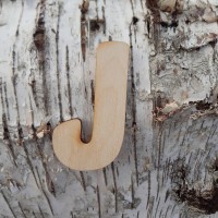 Holzbuchstabe "J" 8 cm