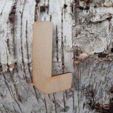 Holzbuchstabe "L" 8 cm 