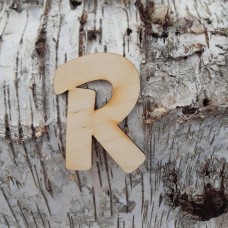 Holzbuchstabe "R" 8 cm 