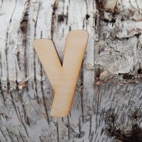 Holzbuchstabe "Y" 8 cm 