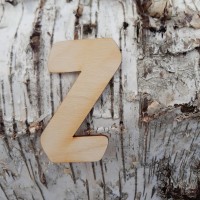 Holzbuchstabe "Z" 8 cm 