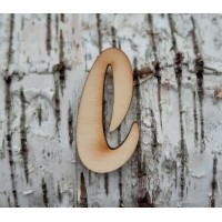 Holzbuchstabe kleines "l" 50mm aus Naturholz