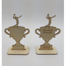 Pokal für Handball sowie Ihre persönliche Gravur