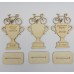 Naturholz Pokal mit Fahrrad sowie Ihre persönliche Gravur