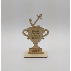 Pokal mit Anker Maritim sowie Ihre persönliche Gravur
