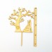 Tortenstecker Brautpaar mit Baum personalisiert, Cake Topper für Hochzeiten,  Liebe