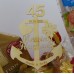 Anker mit Glückssymbolen Platin Hochzeit Aufschrift und Zahl 55