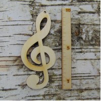 Anhänger Notenschlüssel 10 cm