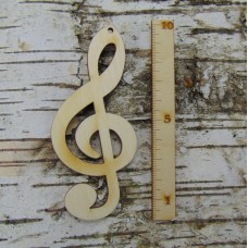 Anhänger Notenschlüssel 10 cm