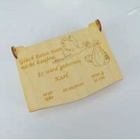 Geschenkbox Geburt personalisierbar 9,5cm