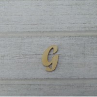 Holzbuchstabe Forte "G" 21mm aus Naturholz