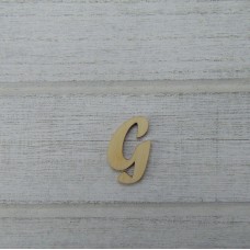 Holzbuchstabe Forte "G" 21mm aus Naturholz