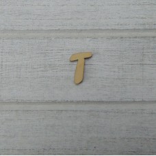 Holzbuchstabe Forte  "T" 21mm aus Naturholz
