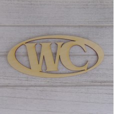 Türschild WC