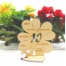 Geldgeschenk 10. Geburtstag Kleeblatt 11cm oder 16 cm Wunschtext auf Herzunterplatte