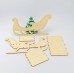 3D Weihnachtsschlitten Bausatz  22 x12 cm