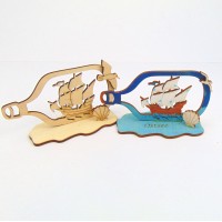 Bastelset, Kreativset Buddelschiff