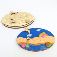 Bastelset, Kreativset Meer mit Möwe