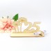 Mohnblume mit Glückwünschen, Personalisierte Geschenkidee, Zahl 20 oder 25