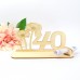 Mohnblume mit Glückwünschen, Personalisierte Geschenkidee, Zahl 40 oder 45