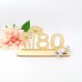 Mohnblume mit Glückwünschen, Personalisierte Geschenkidee, Zahl 80 oder 85