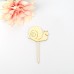 Blumenstecker lachende Schnecke für Blumenstopf 12 cm