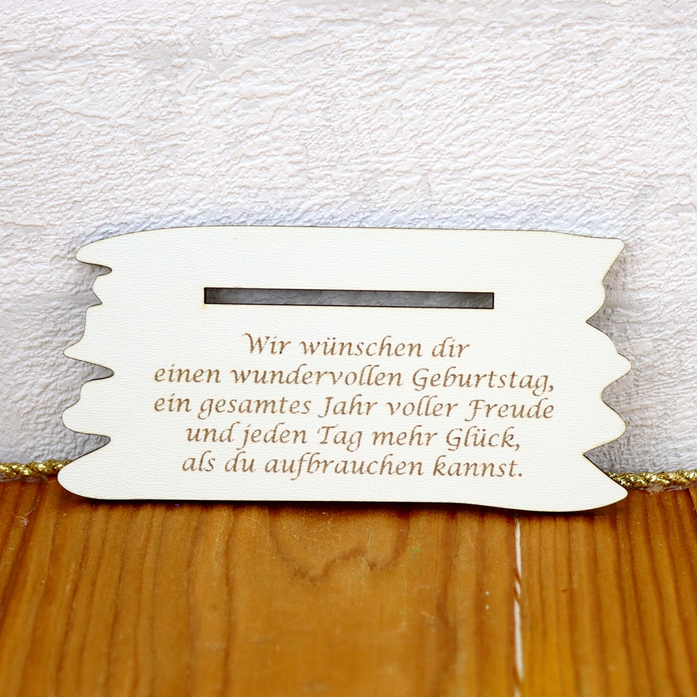Glückwunschkarte Zum 40. Hochzeitstag – Graviert, Aus Metall, Für Die Ehefrau