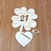 Geldgeschenk 21. Geburtstag Kleeblatt 16 cm Personalisiert Geldgeschenk 21. Geburtstag Kleeblatt 16 cm Personalisiert