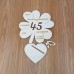 Geldgeschenk 45. Geburtstag Kleeblatt 11 cm oder 16 cm Personalisiert