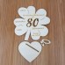 Geldgeschenk 80. Geburtstag Kleeblatt 11 cm oder 16 cm Personalisiert