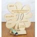 Geldgeschenk Kleeblatt 10. Hochzeitstag Hölzerne Hochzeit oder Rosenhochzeit 11cm oder 16 cm