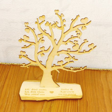 Herzbaum für Verliebte, Verlobung Valentinstag - stehend mit Namensgravur