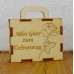 Koffer Geburtstag  - verschieden Gravuren für kleine Geschenke, Geld oder liebe Worte zum Stehen oder Aufhängen 