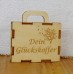 Koffer Glücksbringer mit verschiedenen Gravuren