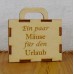 Koffer Urlaub Geldgeschenk  für Reiselustige zum Stehen oder Aufhängen 