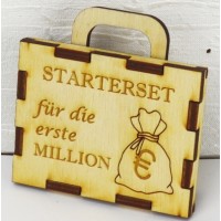 Koffer Starterset für die erste Million  Geldgeschenke mit Humor 