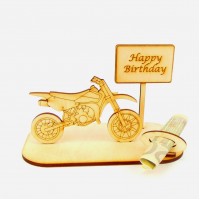 Geldgeschenk Motorcross mit Ortsschild