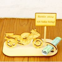 Geldgeschenk zur Rente Motorrad 