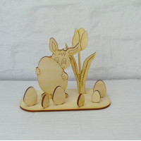 Bastelset, Kreativset Hase hält Ei - Tulpe 