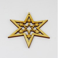 Weihnachtsbaumanhänger Stern "Sterne" 90mm