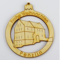 Weihnachtsbaumkugel "Penzlin" 80mm