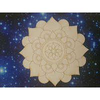 Mandala - die Blume des Lebens aus Holz 16 cm für Kinder und Erwachsene 
