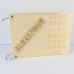 Geschenk zur Einschulung ABC Buch mit Namen aus Holz mit 26 Blätter