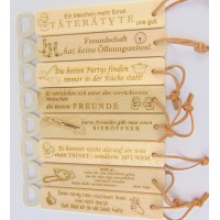 Flaschenöffner mit Spruch für Nachbarn und Freunde