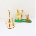 Katzen Bastelset aus Holz
